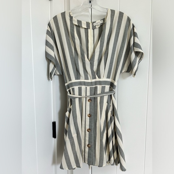 Moon River button mini dress - Picture 1 of 3